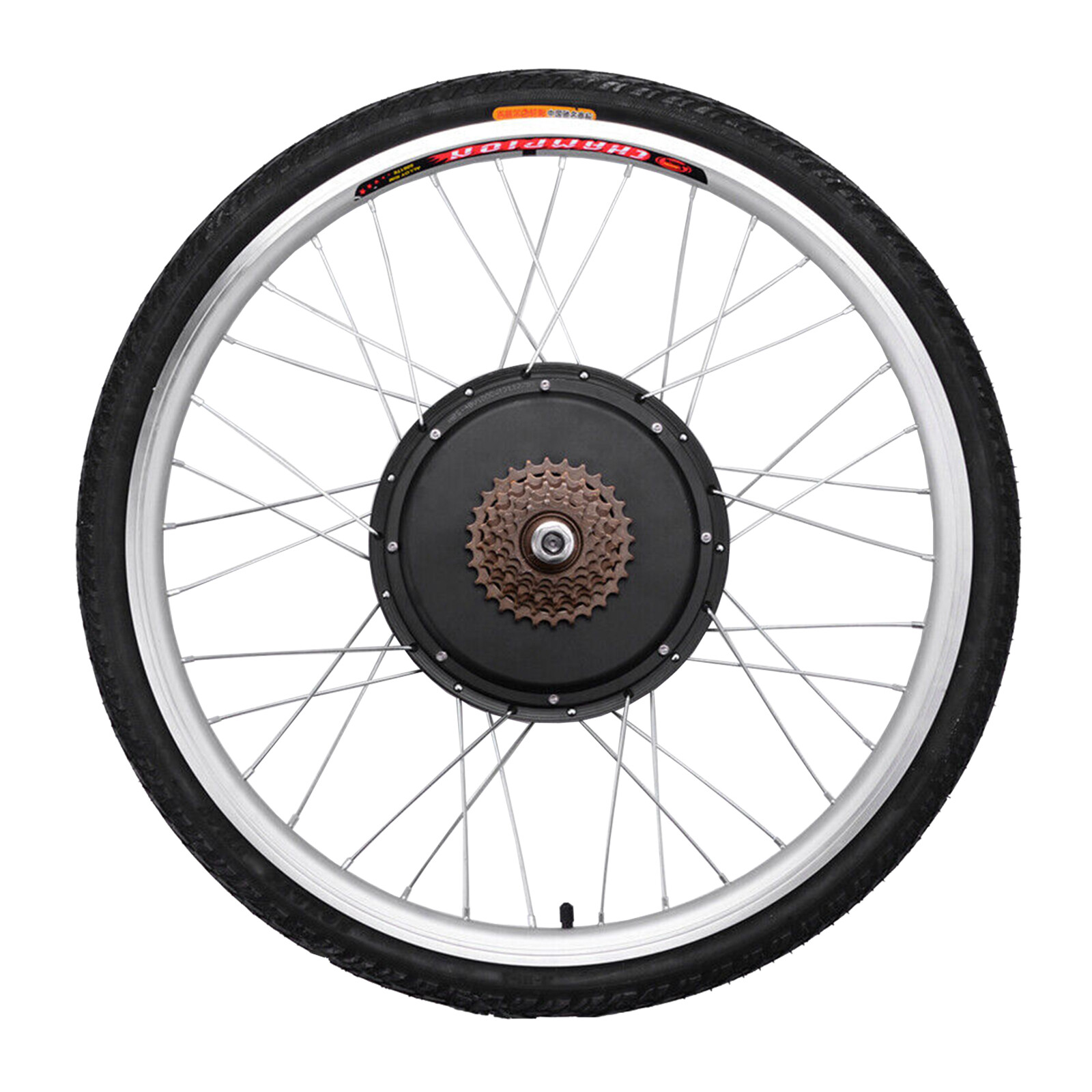 26″ Rear Wheel Electric Bicycle Conversion Kit E-Bike Motor Hub Kit 1000W 48V