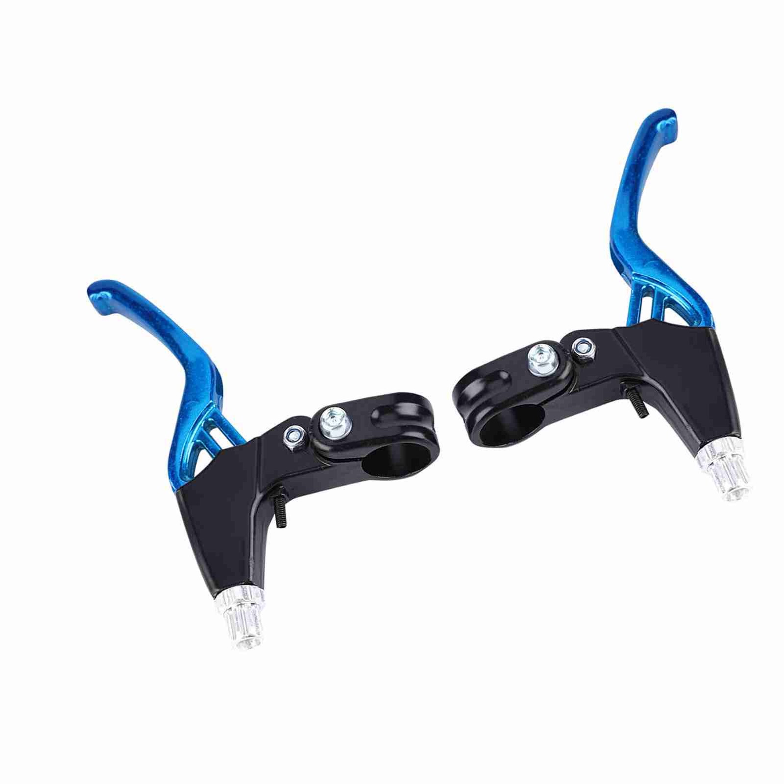(Blue) 1Pair Alloy Brake Levers Lightweight Durable For Mountain Bikes Excellent