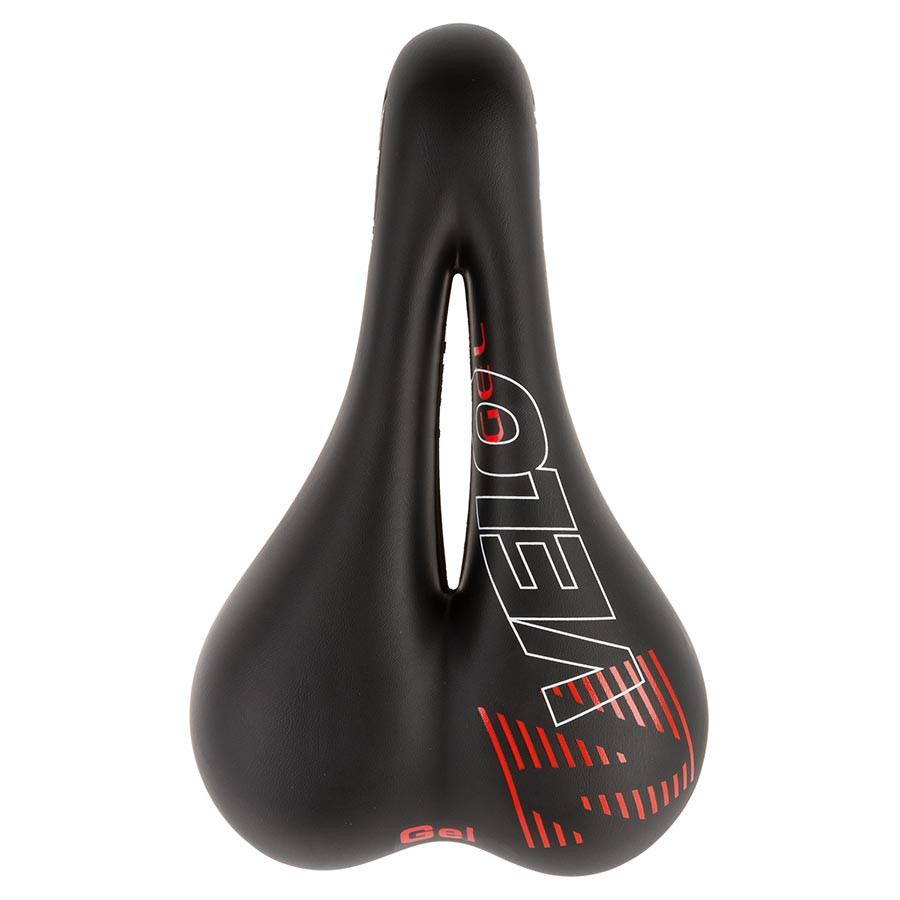 Velo Plush Gel D1 Saddle 267 x 168mm, 478g, Black