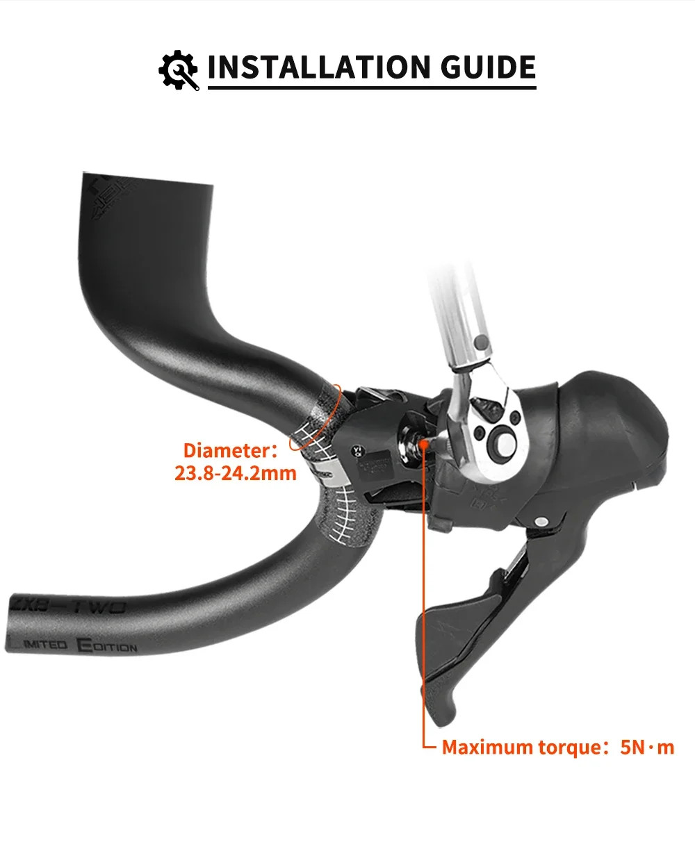 Ultralight Carbon Fiber Road Bicycle Handlebar Internal Routing Drop Handlebar