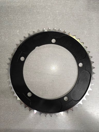 Vision Track Chainring – 50t, 144BCD, 5-Bolt, Black *OPEN BOX*