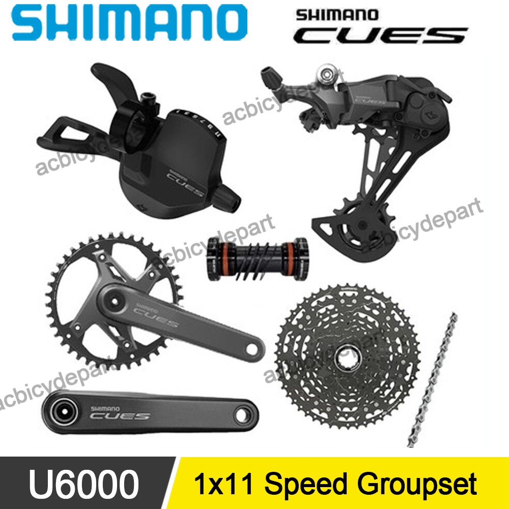 Shimano CUES U6000 1×11 Speed Groupset 170/175mm 30T 32T Crankset LG400 Cassette
