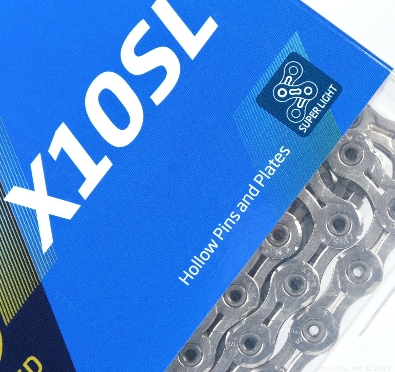 KMC X10SL Silver 10-Speed Super Light MTB/Road Bike Chain 116L fit Shimano SRAM