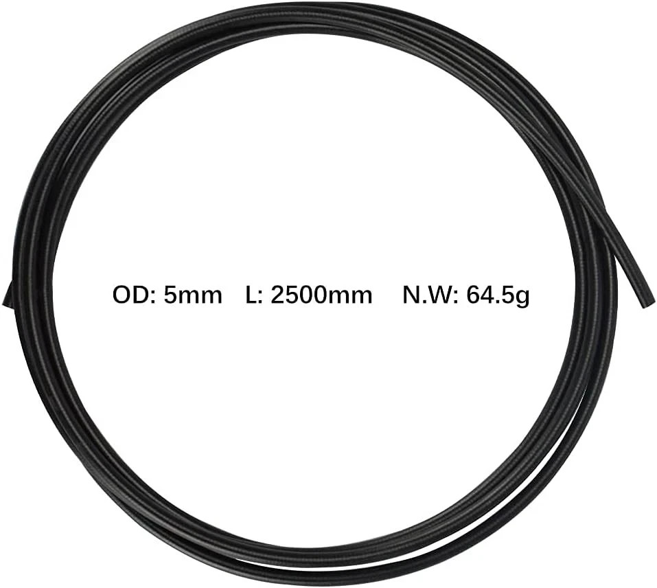 CYSKY Bike Hydraulic Brake Hose Kit 2500mm for Shimano BH59 BH90 Sram Black