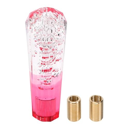 Diamond Two-tone Crystal Shift Knob Gear Shifter Knob Acrylic Stick Shifter Red