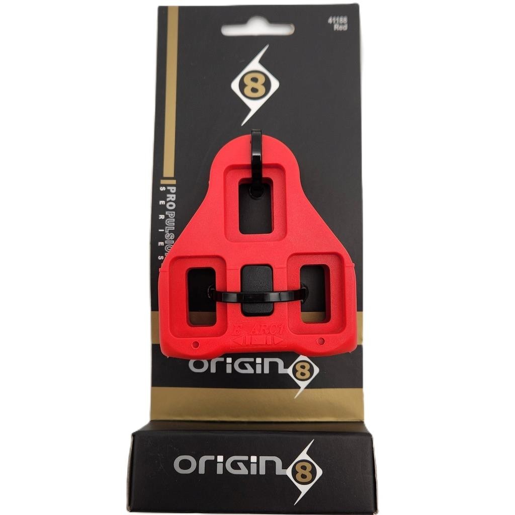 Origin8 Cleats for Standard Look Arc Road Bicycle Pedals 9° Rotation Red
