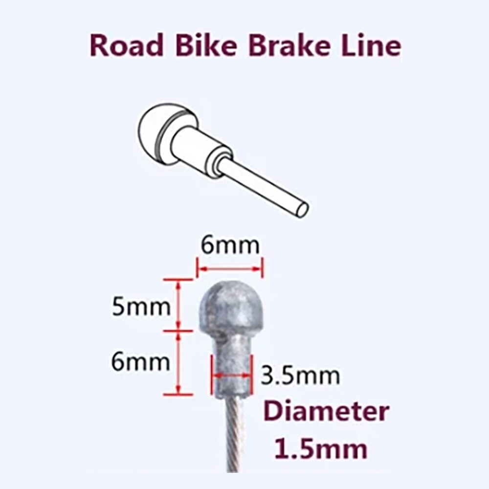 Jagwire Bicycle Brake Inner Cable – Road – 2000mm, 78.75in – 2 pairs (4 cables)