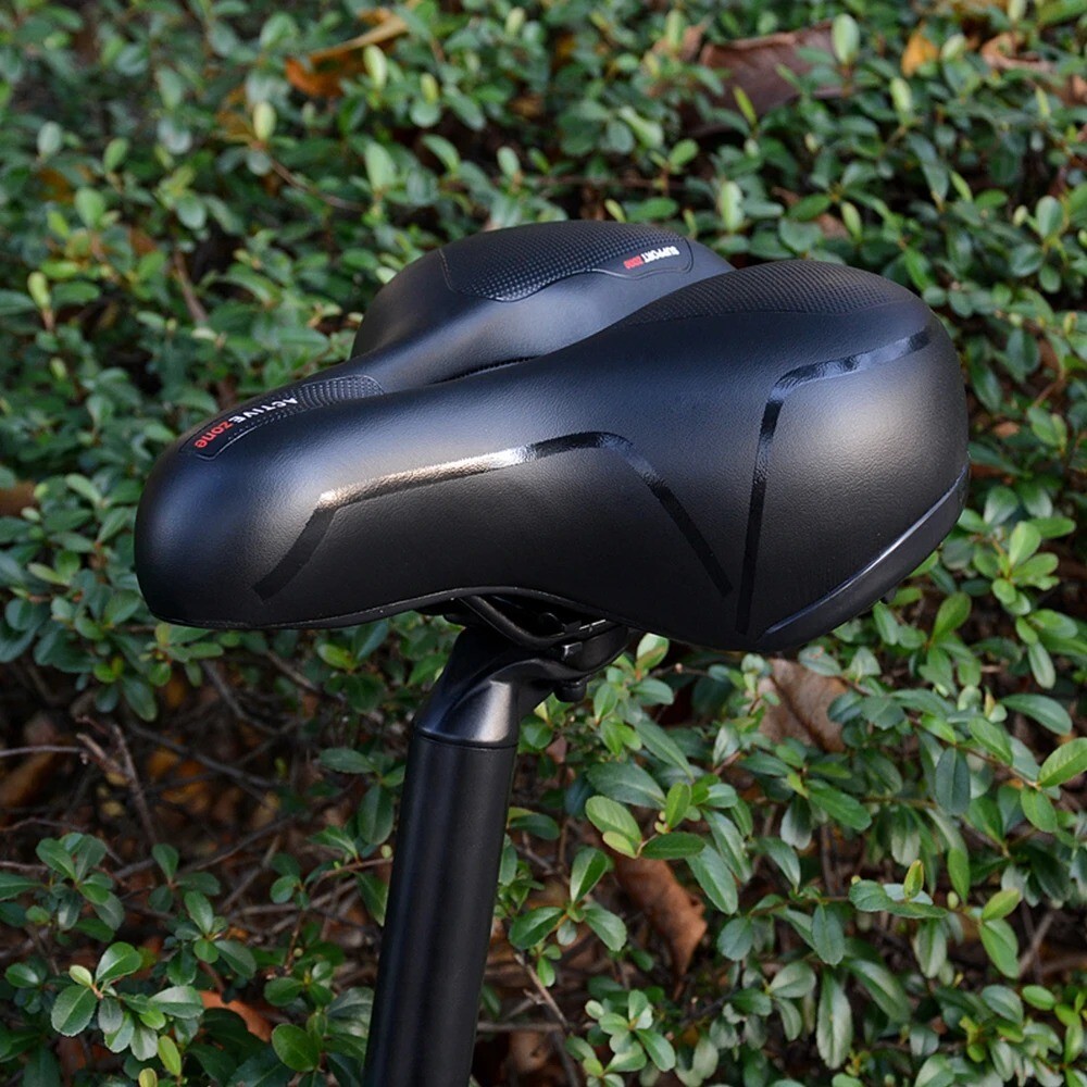 MTB Bicycle Bike Saddle Seat Comfort Wide Big Bum Soft Gel Cushion Pad Sporty