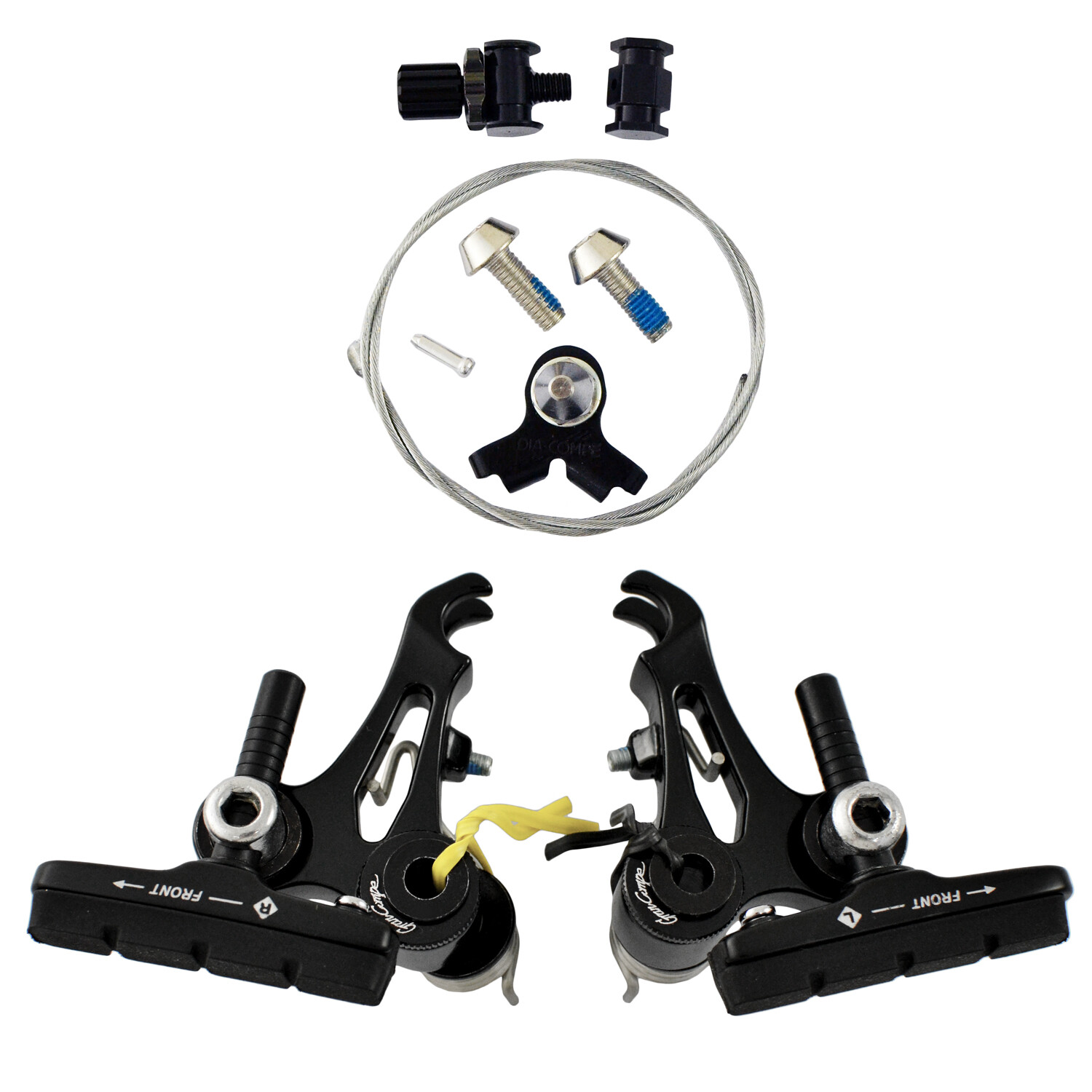 DIA-COMPE CR-X Cyclocross Cantilever Brake Set (Front & Rear) , Black