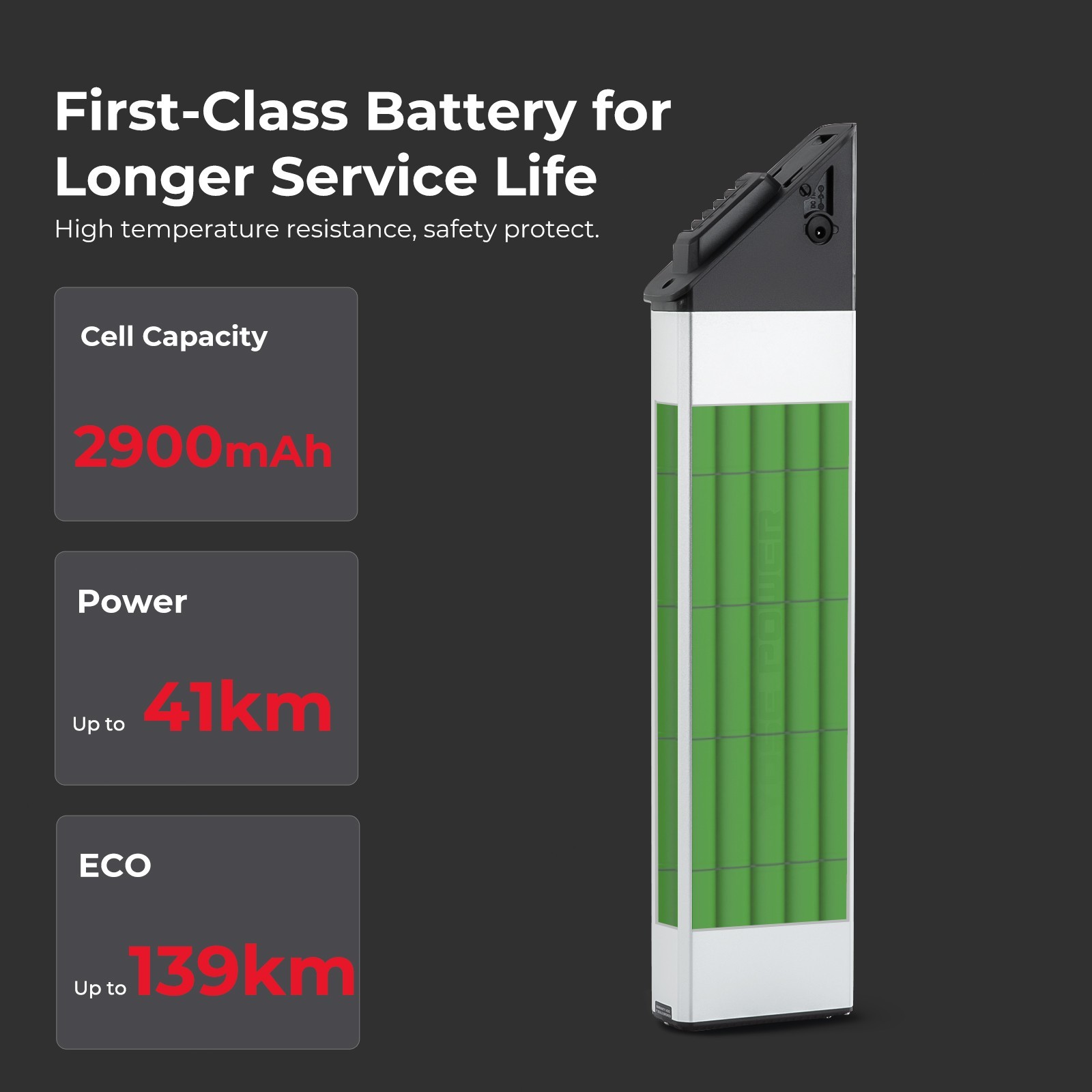 Lectric Ebike Battery 48V 11.6Ah for Lectric XP Step-Thru 1.0 2.0 Electric Bike