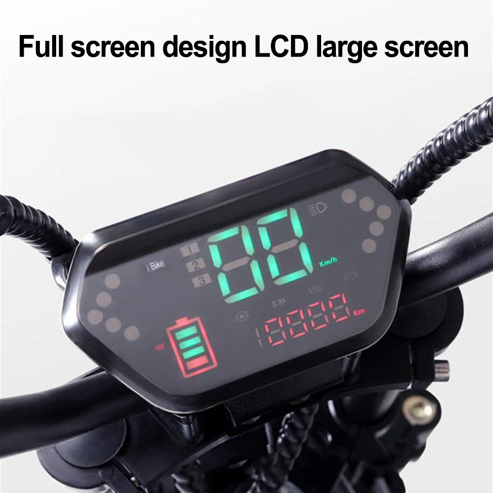 48V 60V 72V Ebike LCD Display Speed Control Panel For Electric Scooter Bicycle