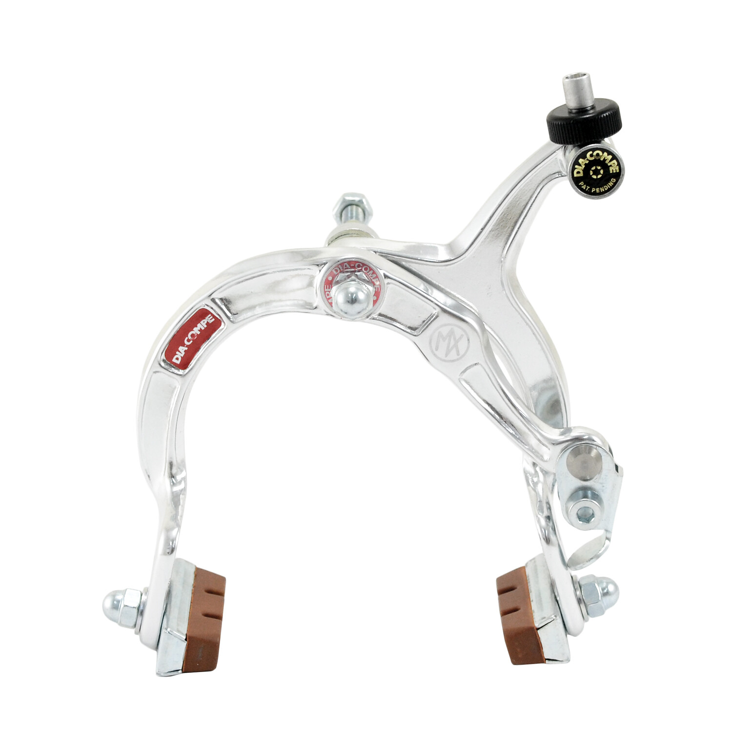 DIA-COMPE MX1000 Side Pull Caliper Brake Set (F+R) For Old School BMX , Silver