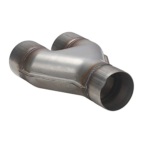Exhaust 3″ Inlet, Stainless Steel 10″ Long Dual 3″ 3.0inch 10″Long Wide Y Pipe