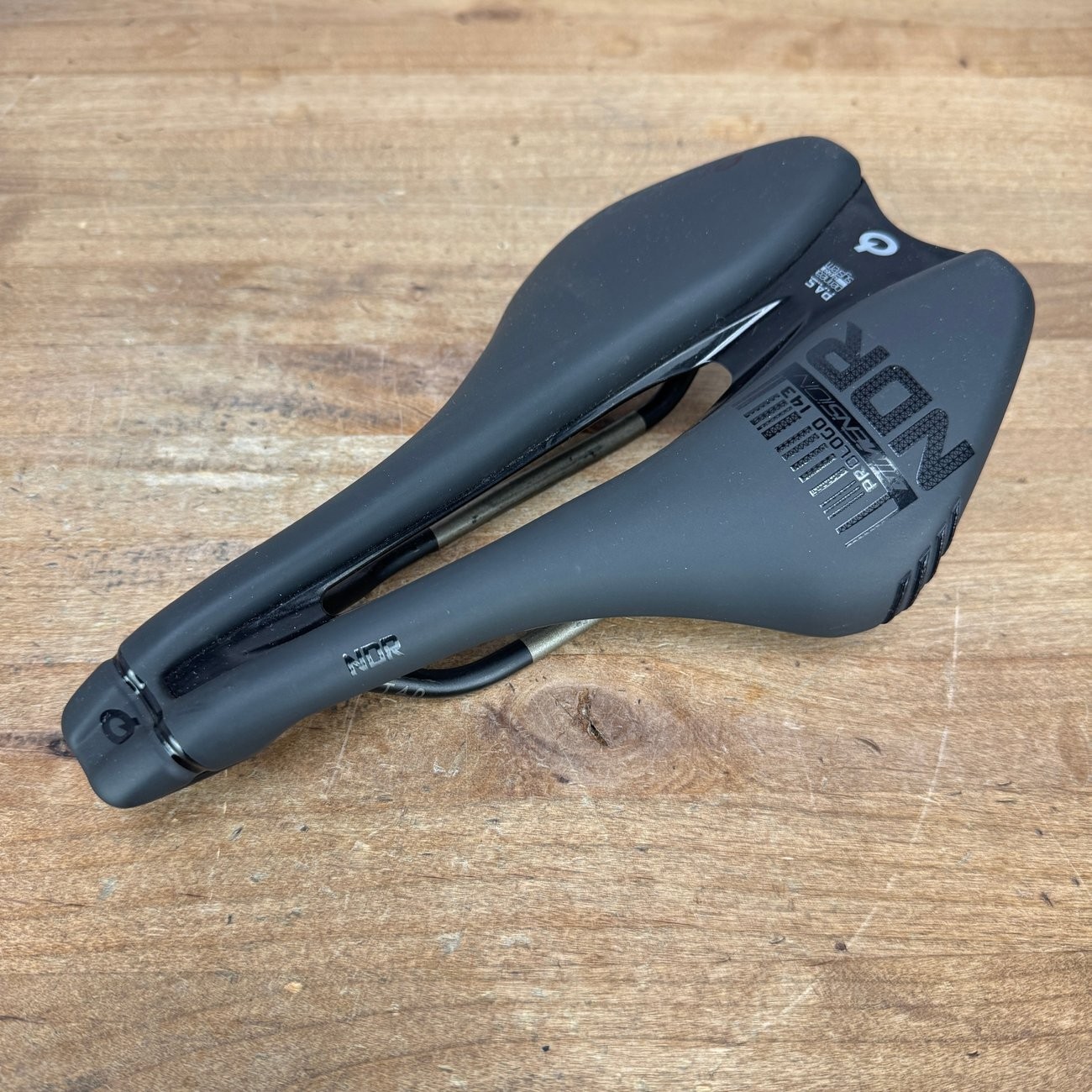 Low Mile! Prologo Dimension NDR Pas 143mm 7x7mm T4.0 Chromoly Rails Bike Saddle