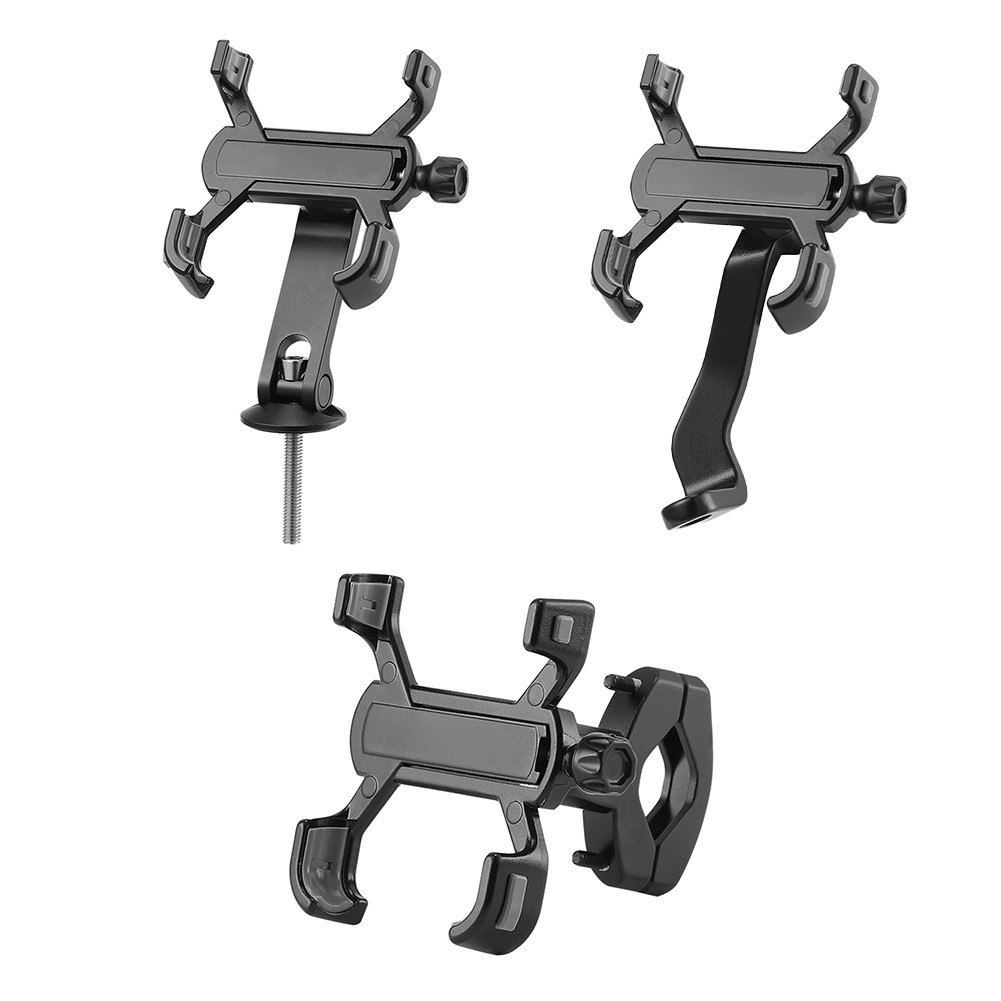 Motorcycle Phone Holder Sturdy Aluminum Alloy Adjustable Viewing Angle