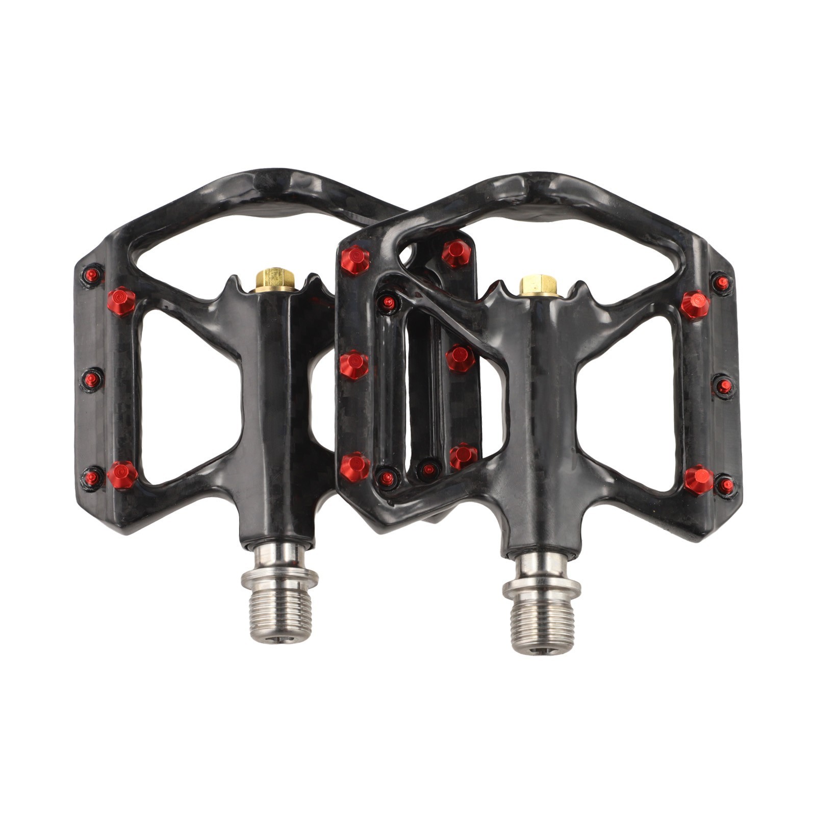 Ultralight Carbon Fiber Bicycle Pedals Pair with 3 Sealed Bearings 180g