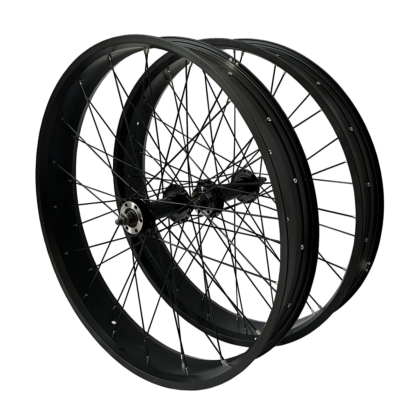 26» *4.0″ Bike Fat tire Suspension Fork & 26*4.0″ Wheel set 135mm*190mm 36H 12G
