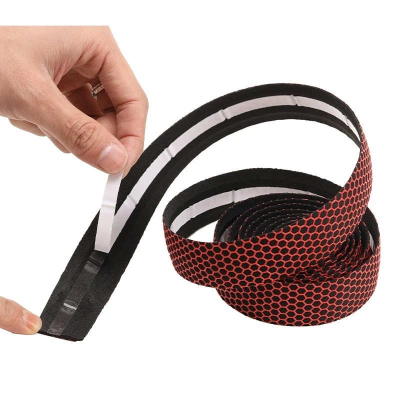 2pc Bicycle Handlebar Tape Cycling Road Bike Soft EVA Non-Slip Handle Wrap Strap