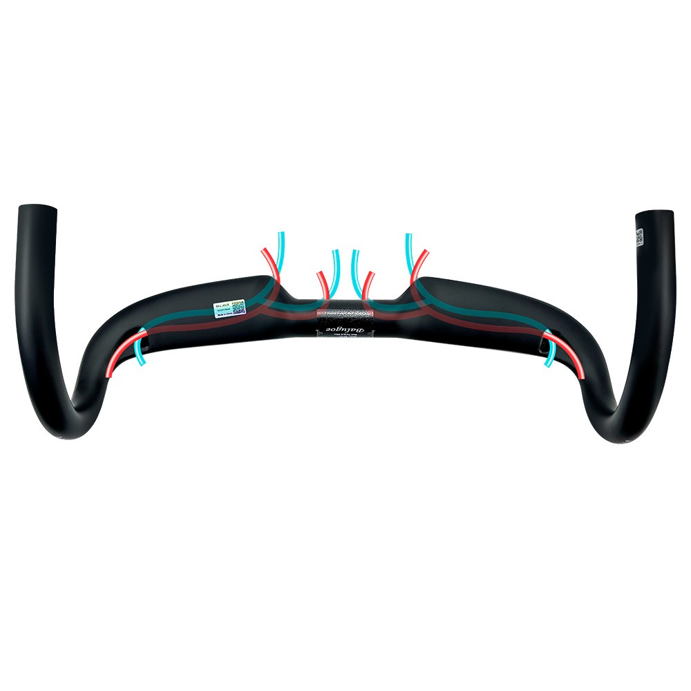 Carbon Road Bike Drop Bar Bicycle Handlebars 31.8*400/420/440mm Internal Cable