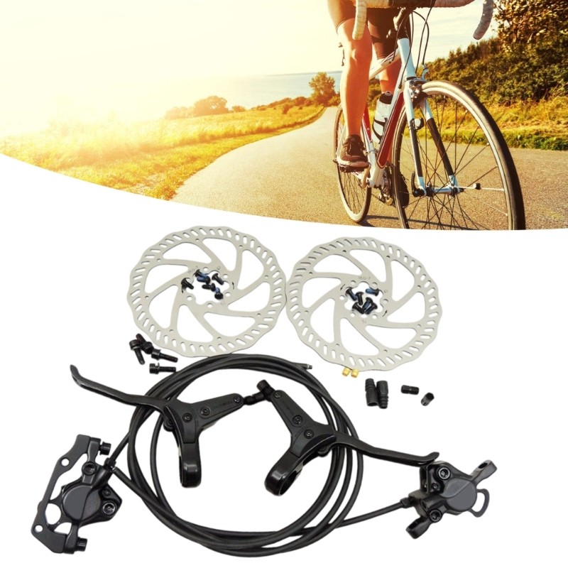 Durability Alloys Bike Hydraulic Brakes Front Rear Disc Set General Mtbs Road