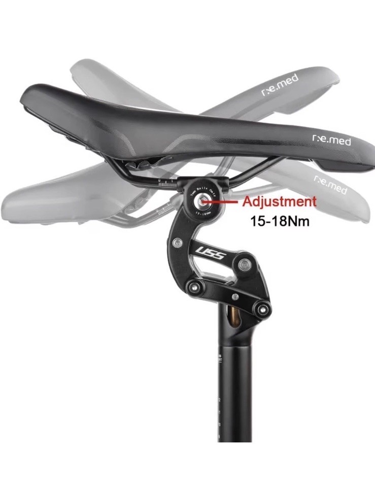 Safort Suspension Seatpost 27.2mm/ 365mm MTB Bike/ eBike AD-SP18-Open Box