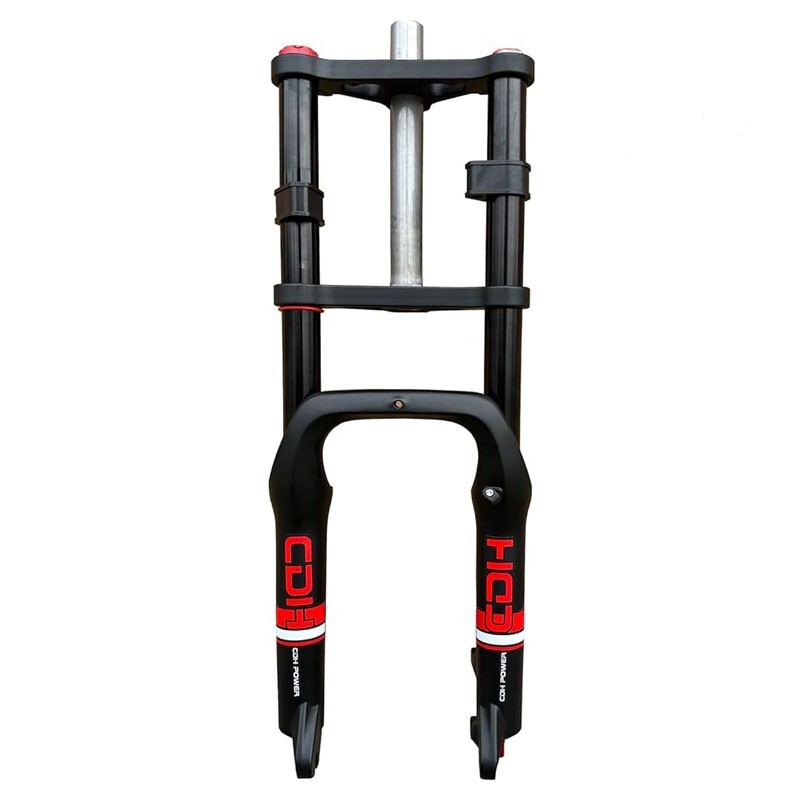 CDH 20X4.0″ Fat Tire Bike Fork, Air Suspension Bicycle Fork Double Shoulder Fork