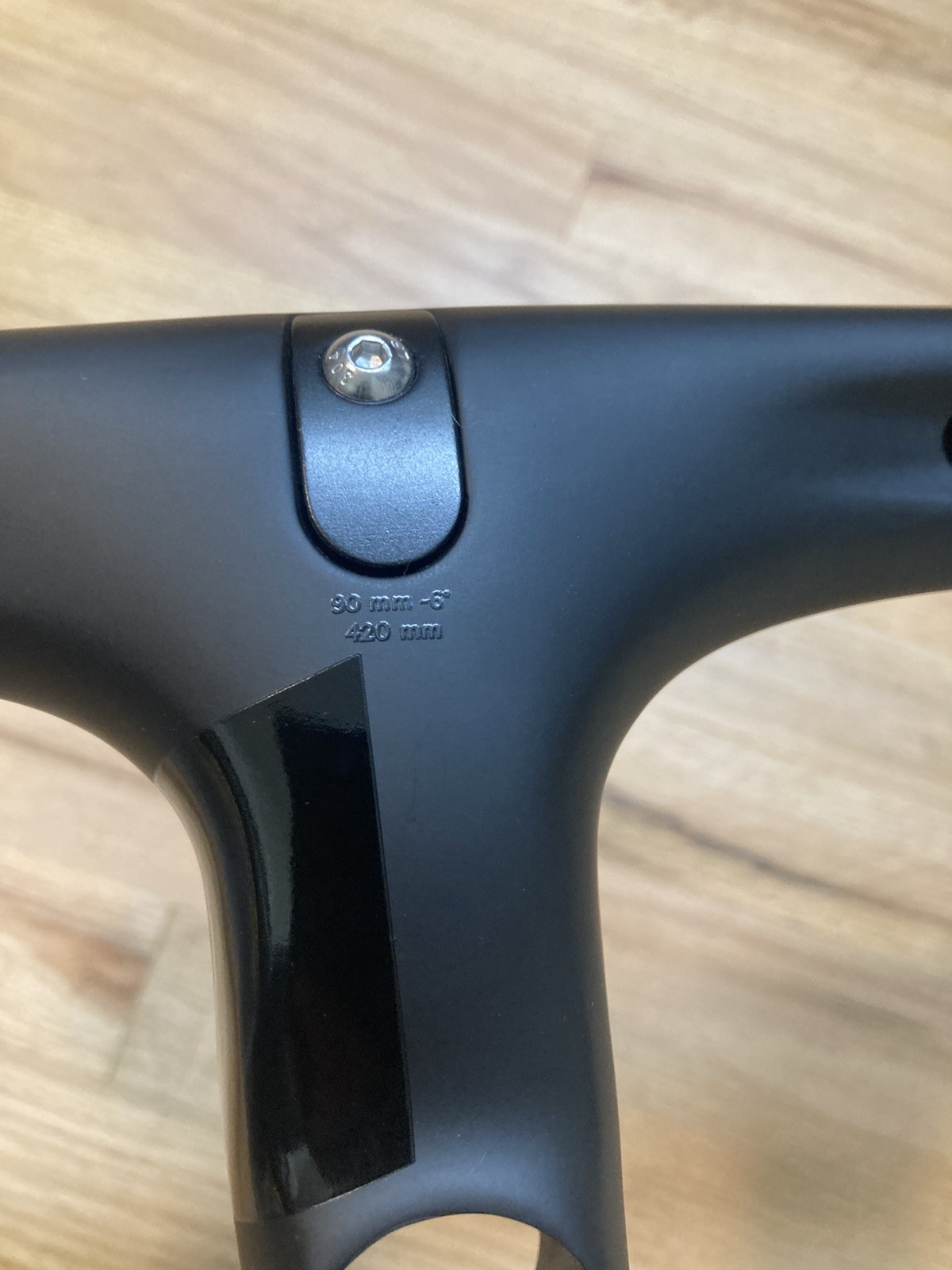 Black Inc integrated handlebar 90 mm x 42 cm road gravel bike carbon barstem