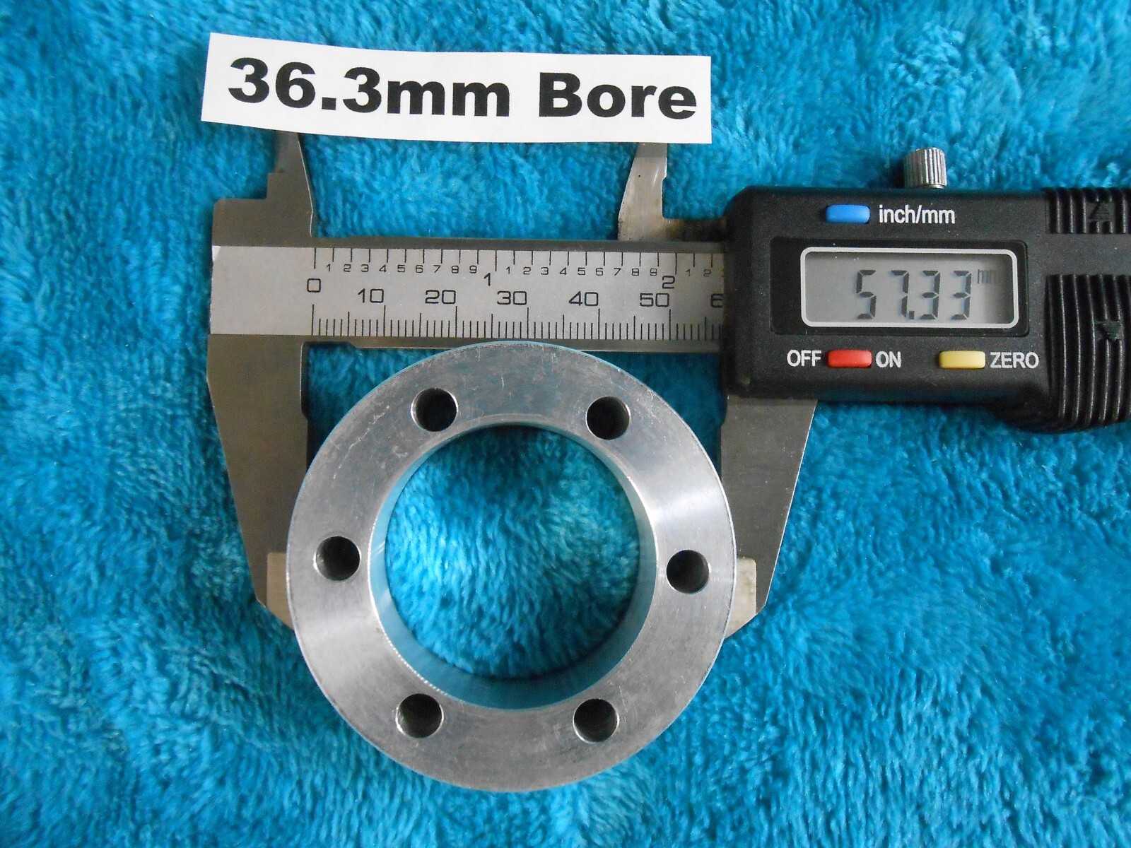 MTB Tools Mountain Bike Bicycle 6 Bolt Brake Rotor Spacer 36.3mm Bore 15mm Thick