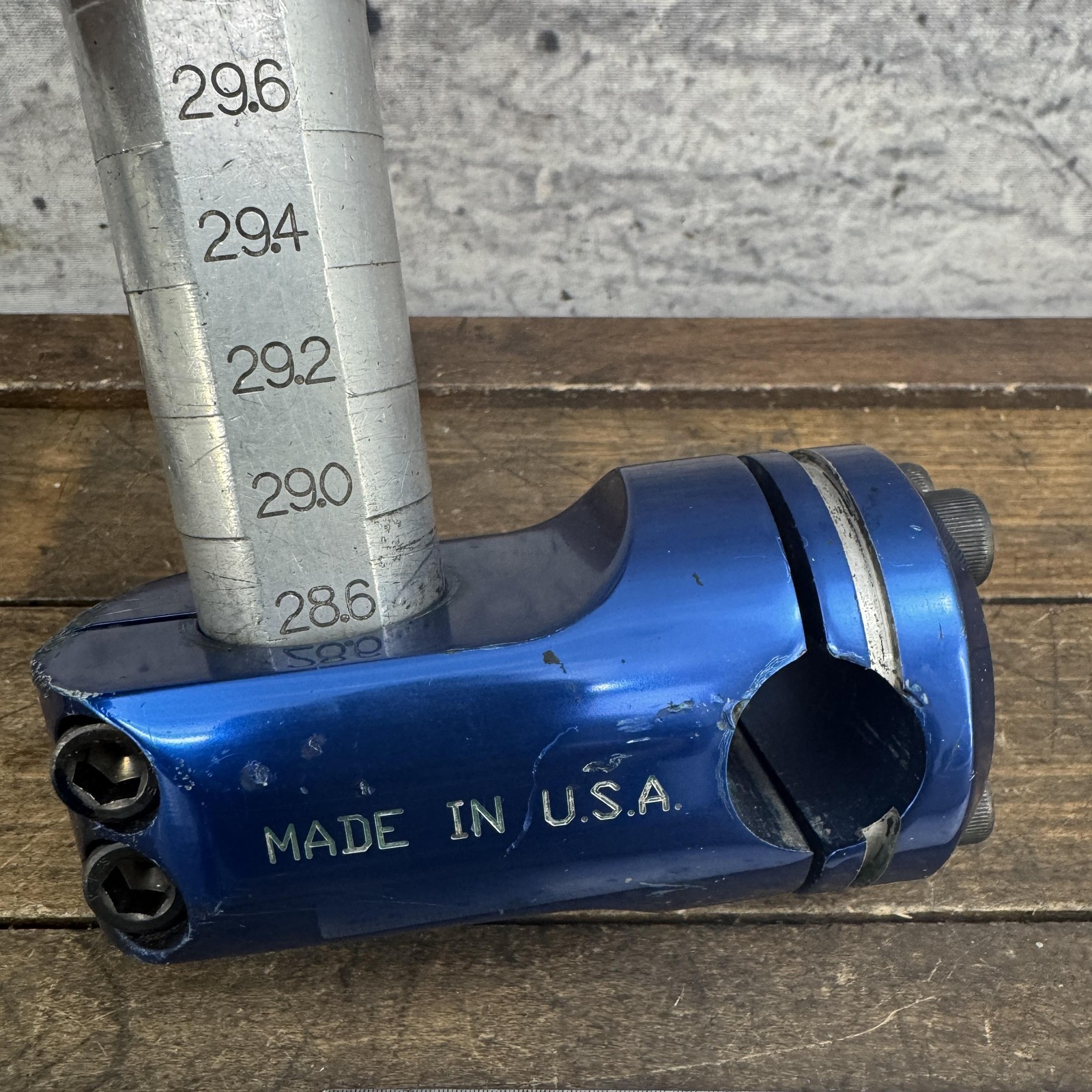 Vintage GT BMX Threadless Stem Blue Made In USA 1 1/8 Old School 1990s OG