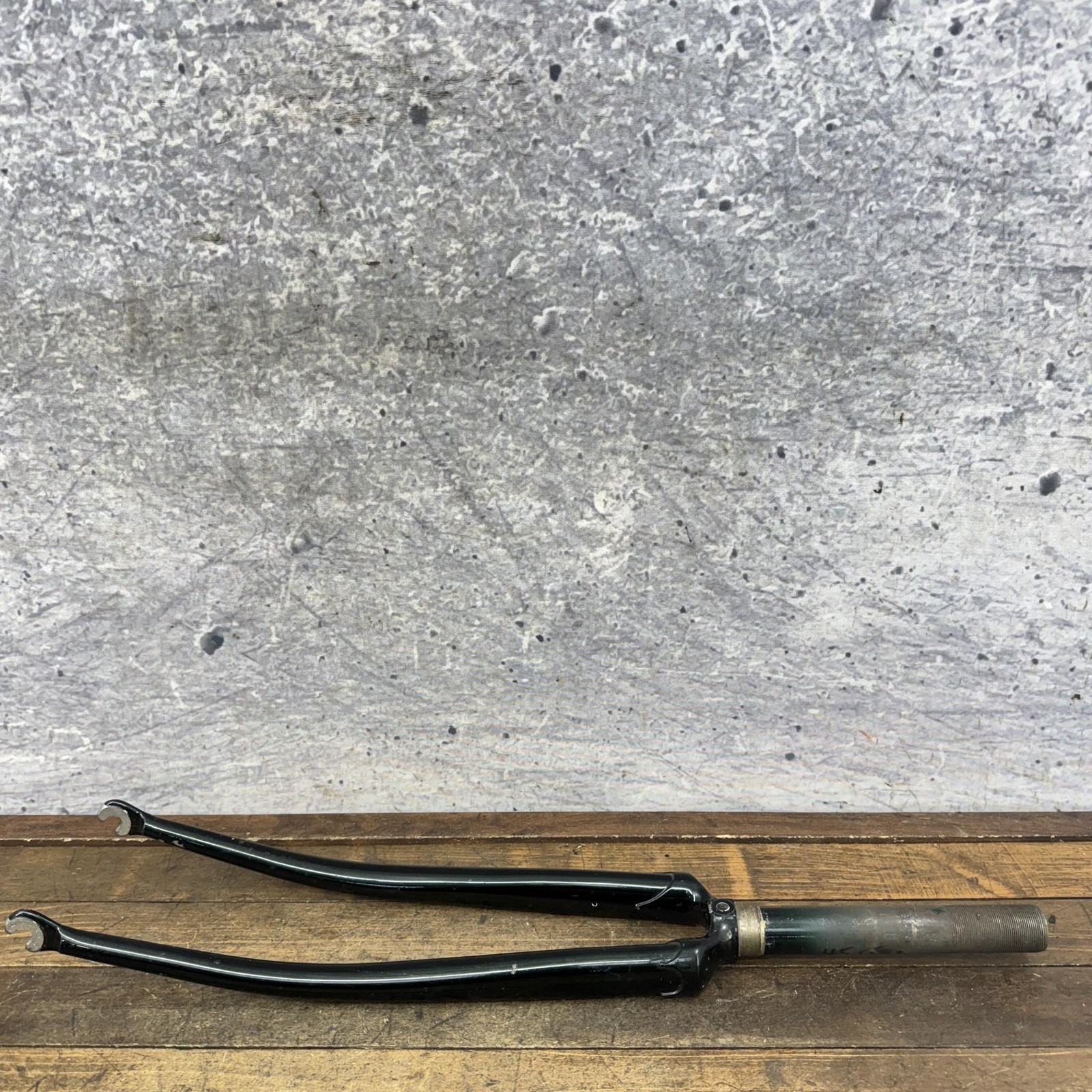 Vintage Campagnolo 700c Road Bike Fork 1 In Threaded Green Steel 6.5