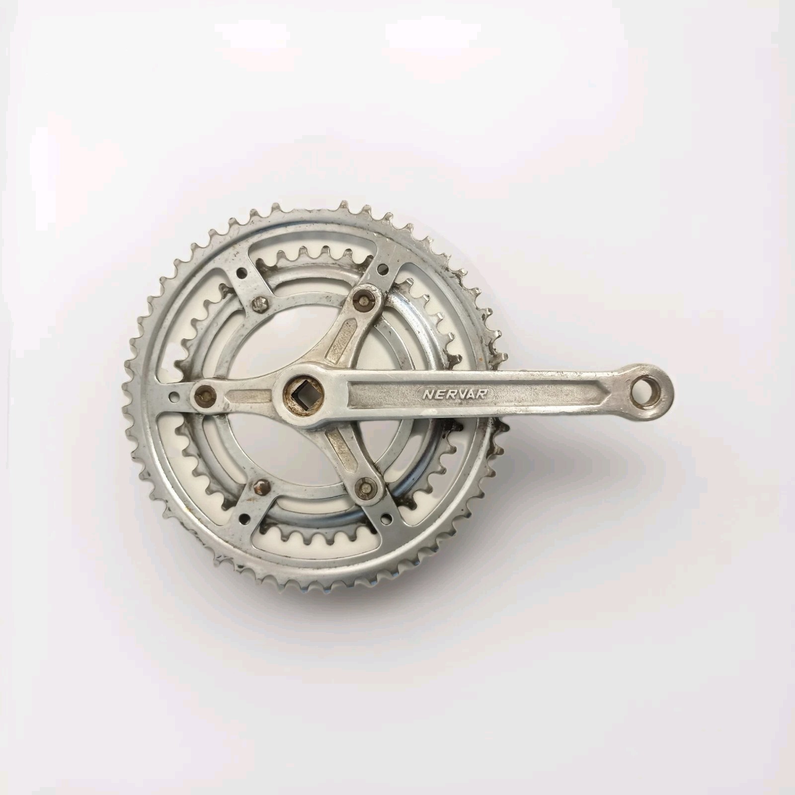 Vintage Nervar double 50/42 road bike crankset – Crankset for old road bikes