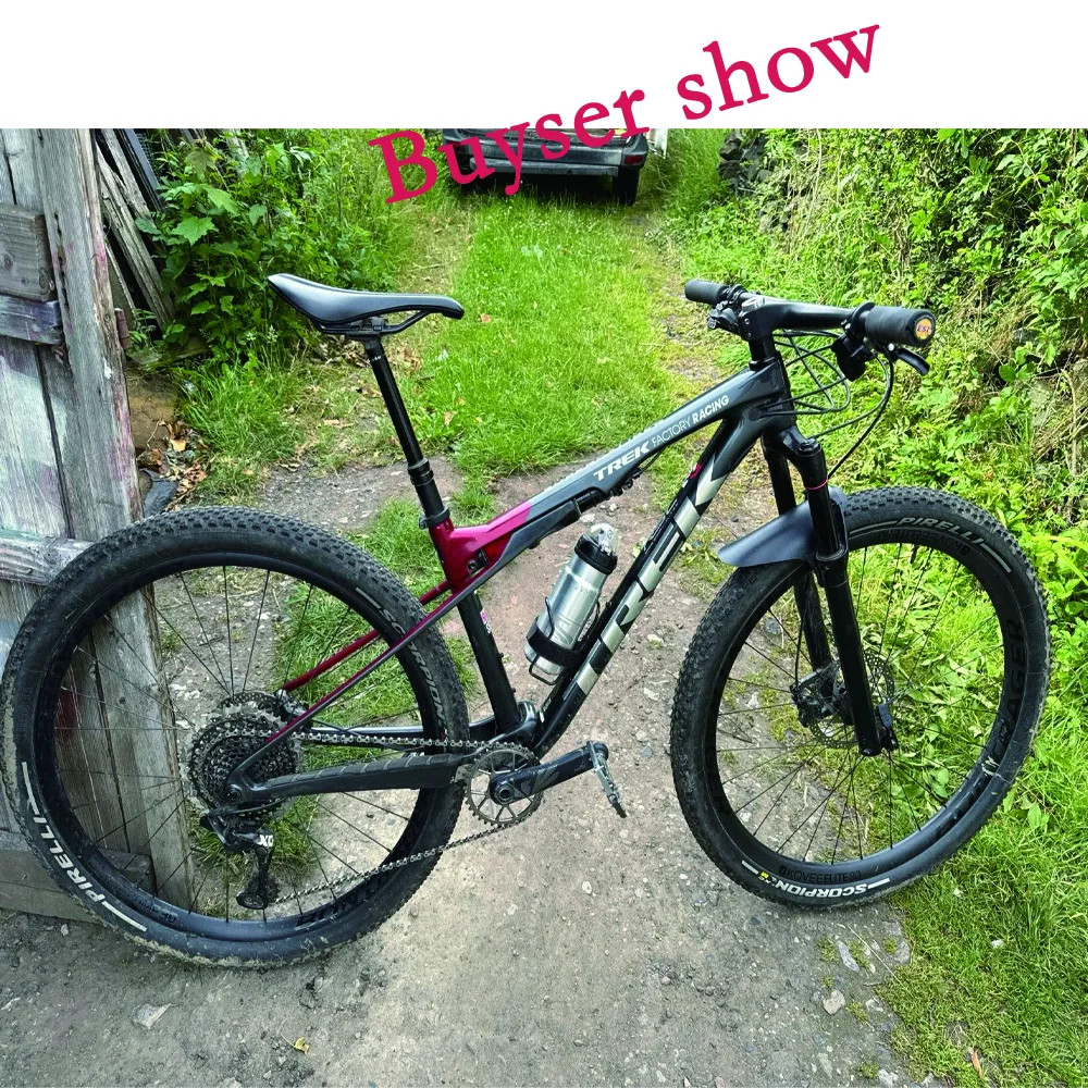 MTB Mountain Bike Integrated Full Carbon Handlebar 13 Degrees Stem 70-90x750mm