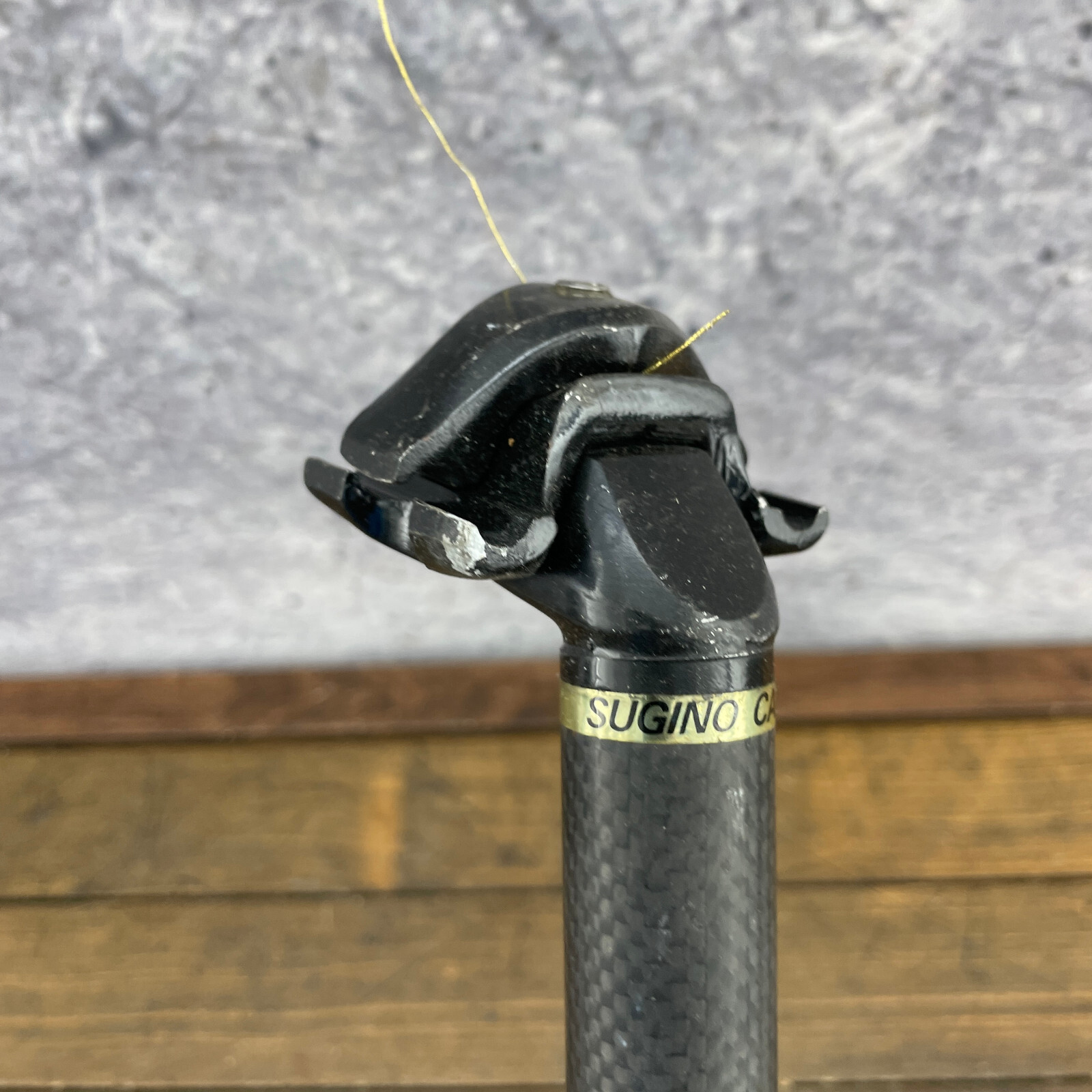 Vintage Sugino Carbon Fiber Seatpost 24.7 mm 285 mm MTB Road 24.7 mm Grooved