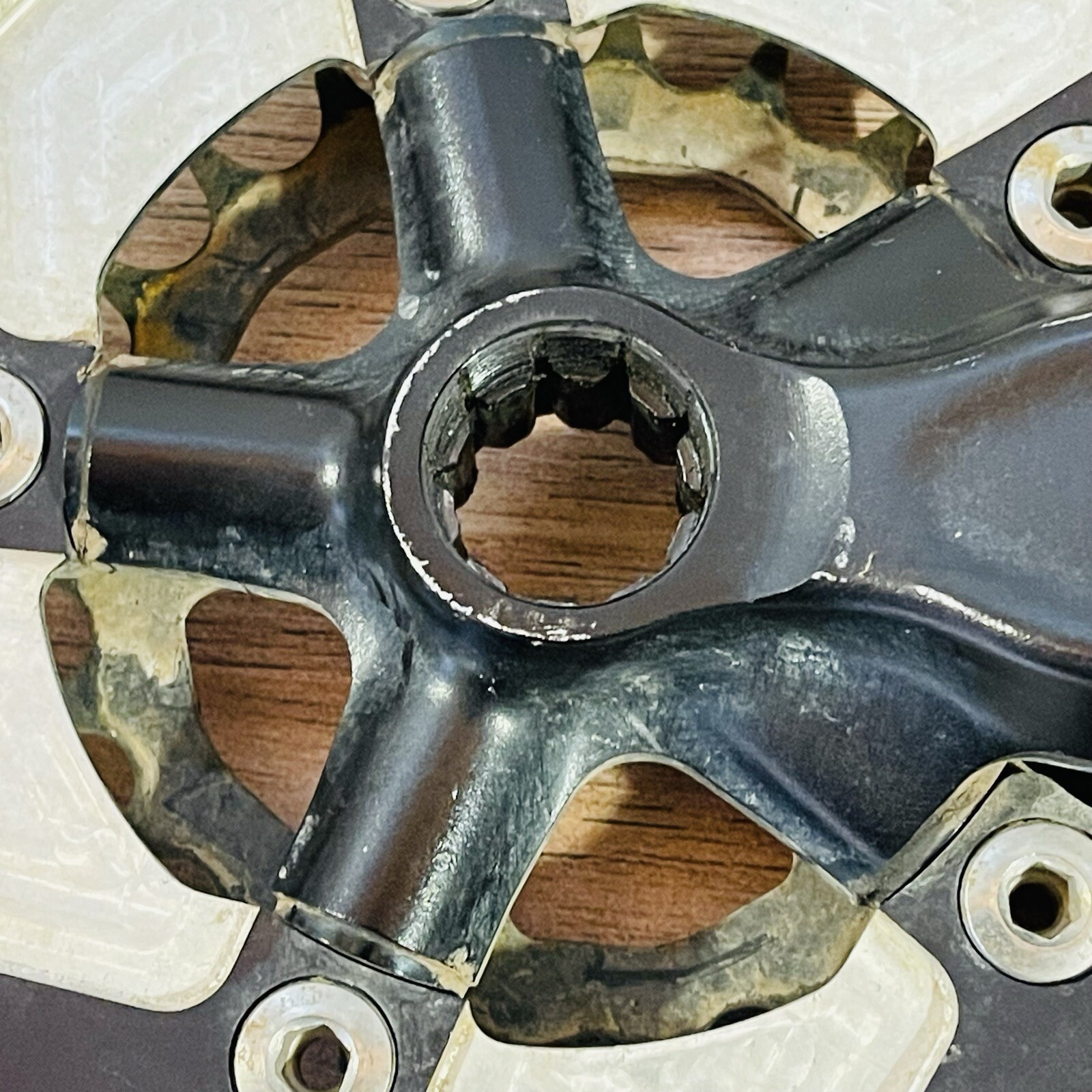 Race Face North Shore DH Crankset 175 ISIS 94BCD 58 BCD Bash Ring WORN CHAINRING