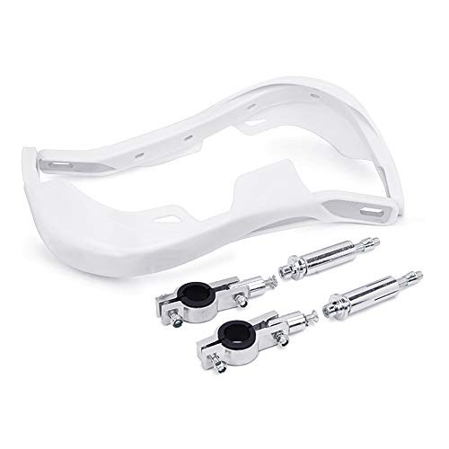 Dirt Bike Hand Guards Motorcycle Handguards Universal 7/8″ 22mm 1 1/8″ white
