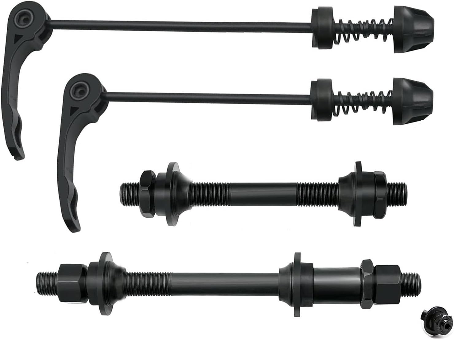 Quick Release Bicycle Hub Road Mountain Bike Front & Rear Axle Hollow Shaft