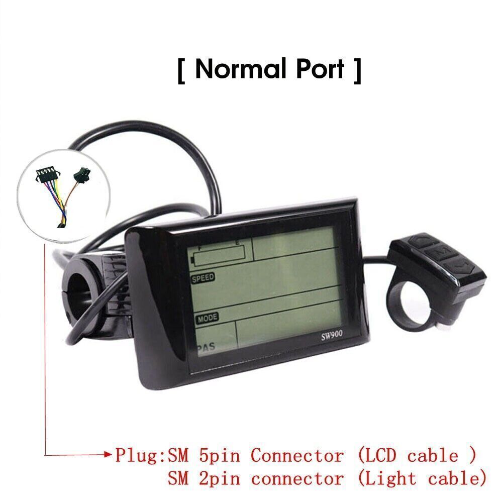 E-bike SW900 LCD Display Meter Control Panel 24/36/48V Electric Bicycle Scooter