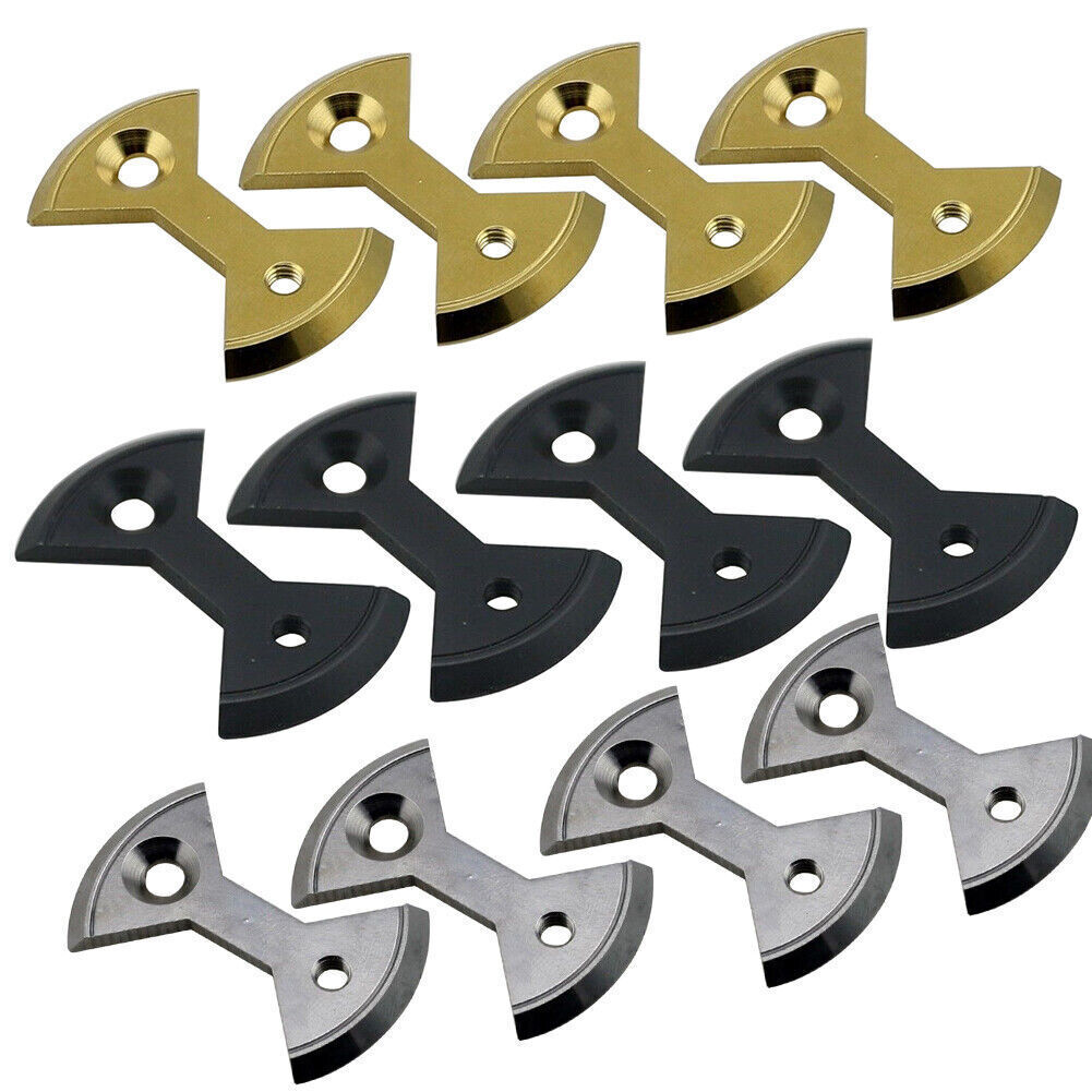 J&L 4pcs Bow tie Titanium Pedal Plate For SpeedPlay Zero & Light Action Titanium