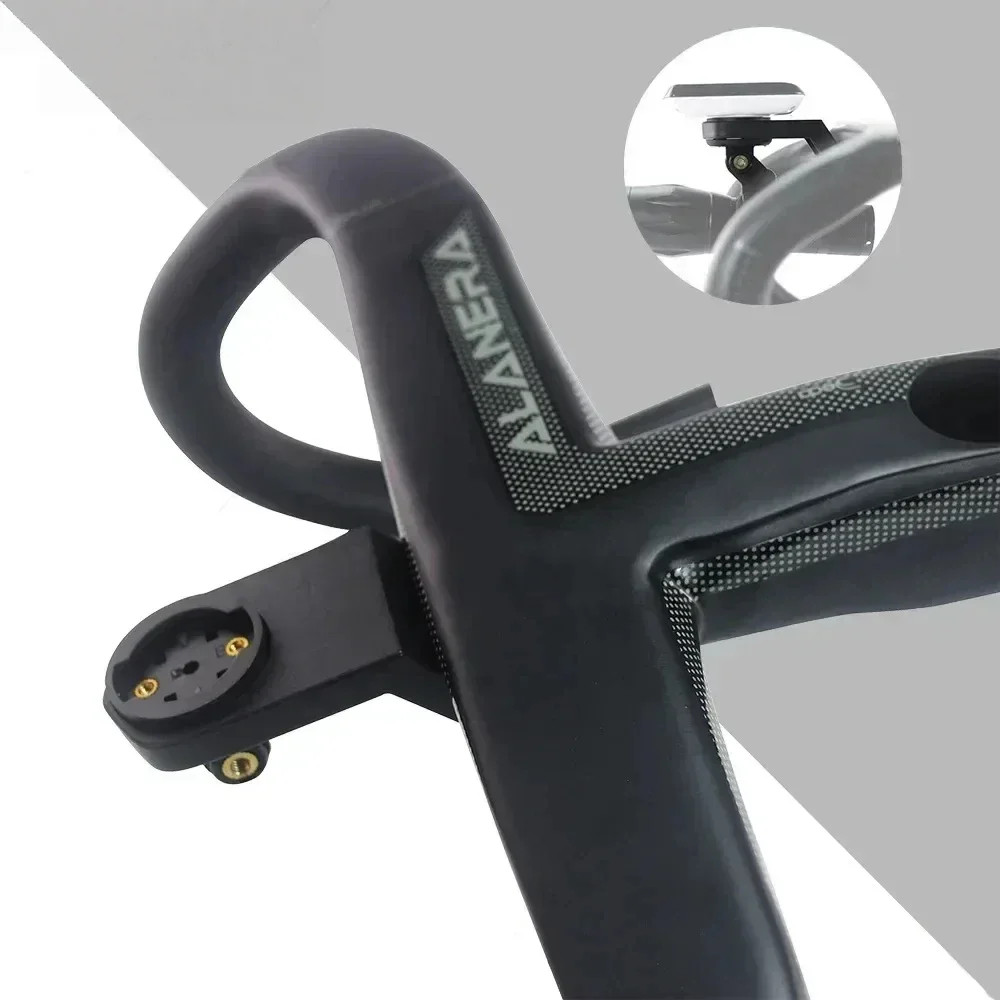 Carbon Road Bicycle Integrated Drop Bar Internal Wiring with Comput Holder