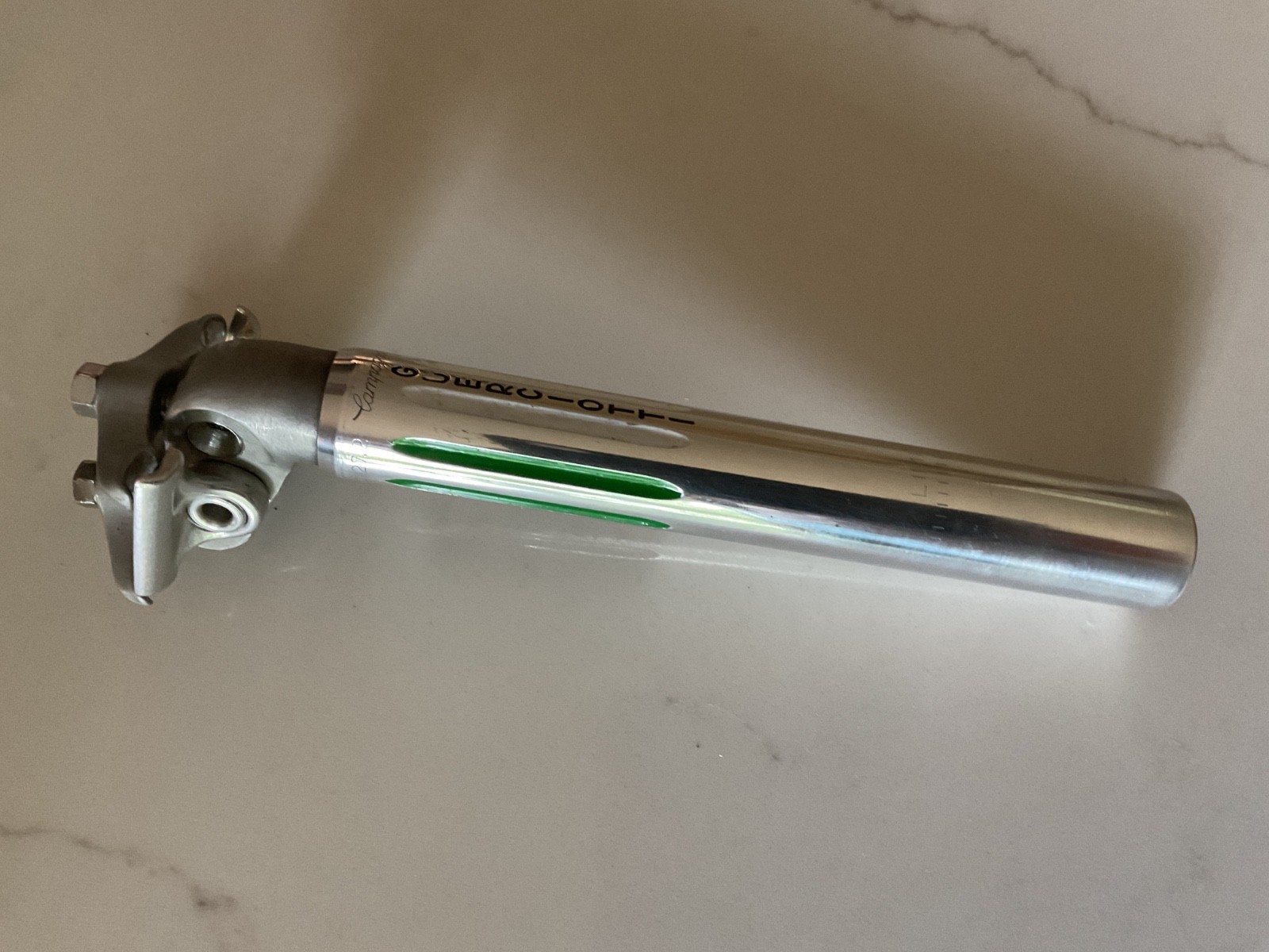 Campagnolo Record Fluted 2 Bolt Seatpost 1980s 27.2mm X 210mm Guerciotti Panto