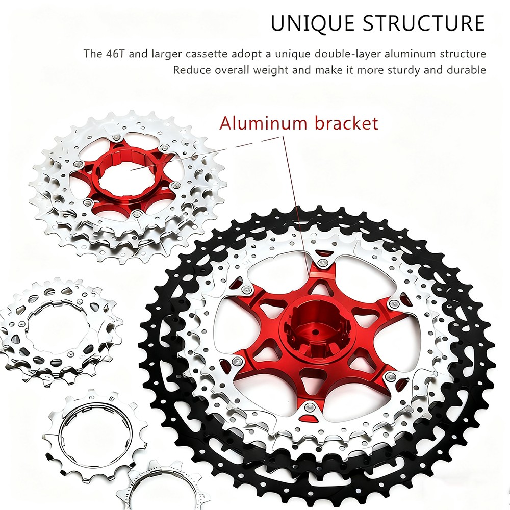 9/10 Speed 11-13/25/28/40/42/50T Cassette Road Bikes/MTB Bicycle for Shimano HG