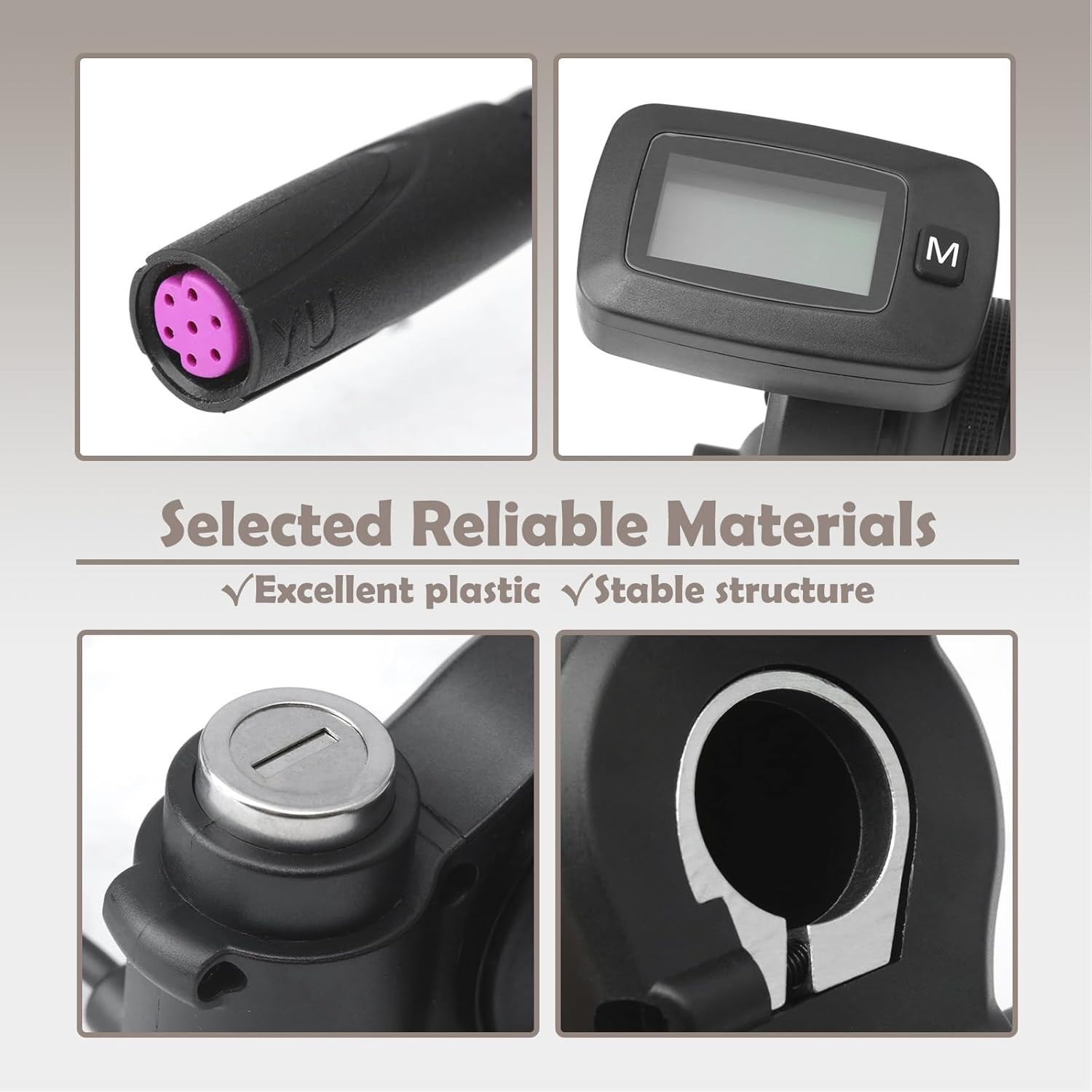 Quick Install 48V Throttle Replacement with M Key for Tuttio Soleil 01 Bikes