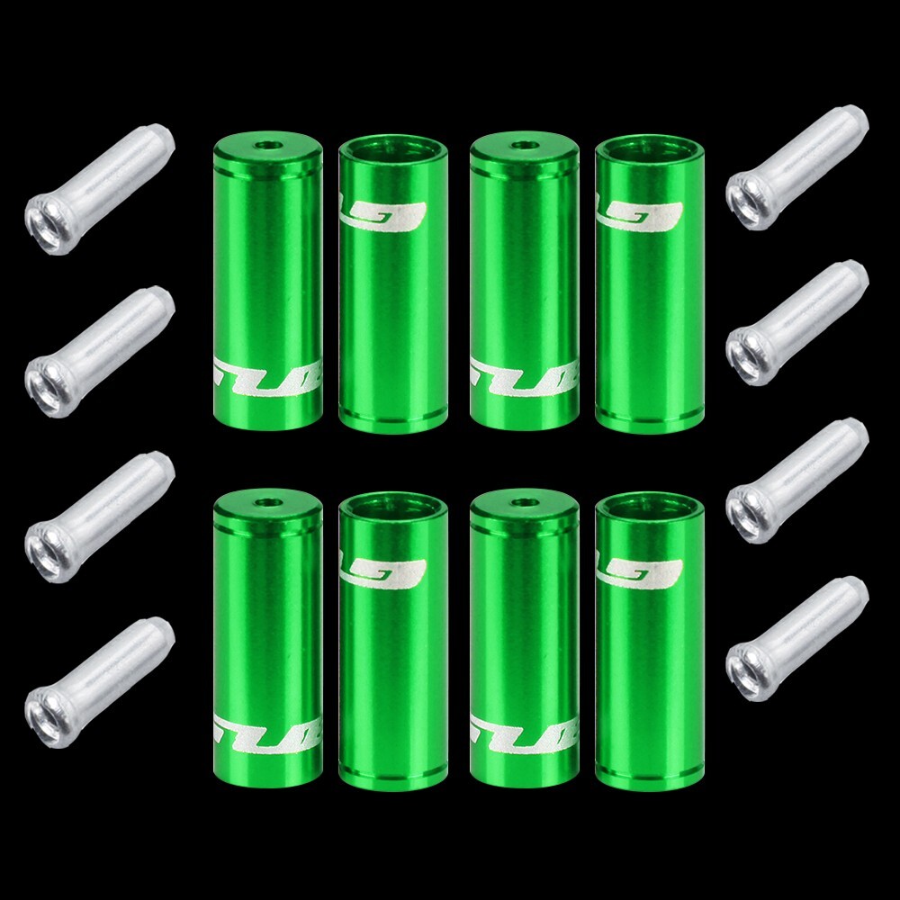 GUB Bicycle Brake Shifter Cable Ferrules 4mm 5mm Jagwire Cable Ends 12 pc Set