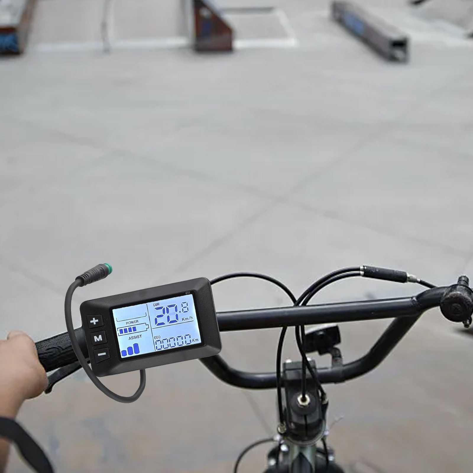 E Bike LCD Display DC 24V 36V 48V with Waterproof Cable and Clear Metrics New