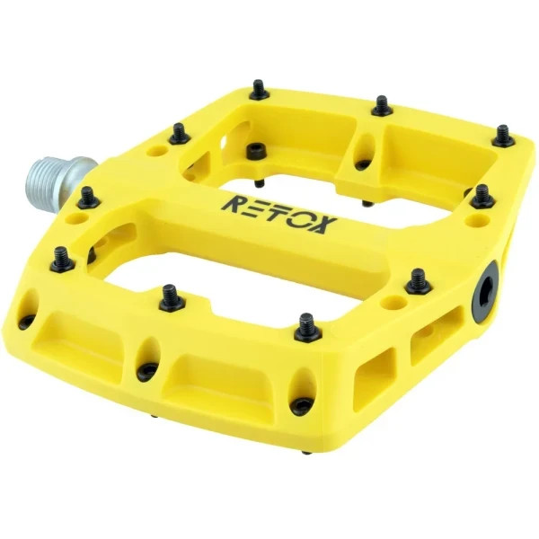 Origin8 BMX Pedals, OLDSCHOOL GT BMX SE 9/16 RETOX SEALED BEARING PC YELLOW SET