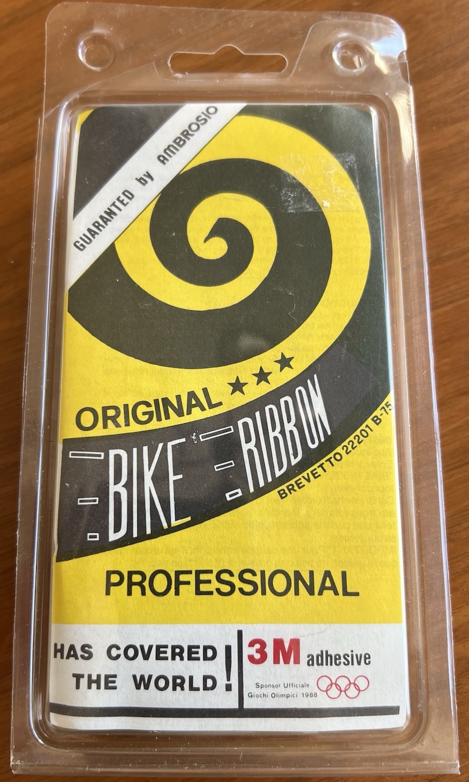 NEW/NOS Vintage Ambrosio Bike Ribbon Handlebar Tape – White