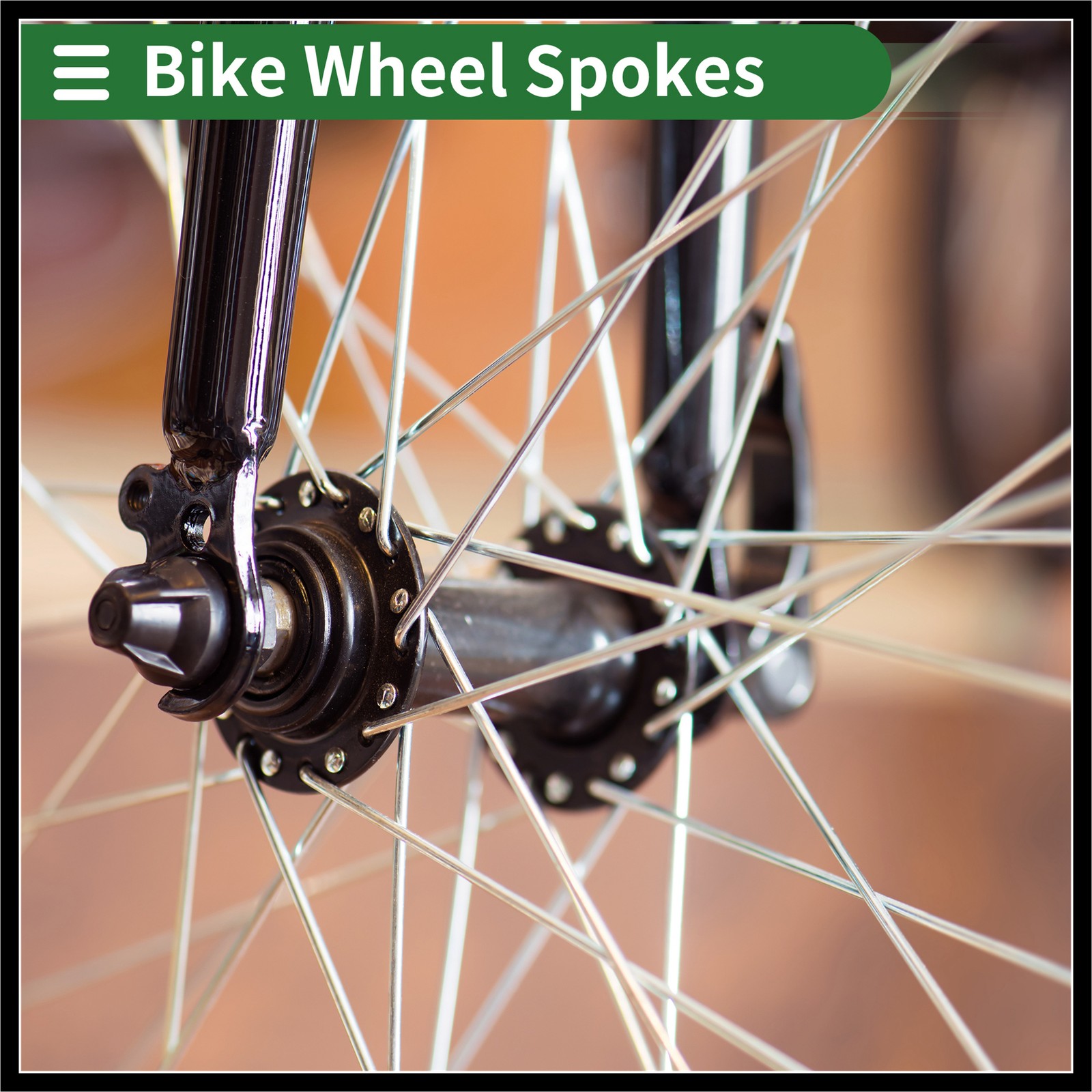 1Set 14G 225mm Length Bicycle Spokes Nipple Carbon Steel Black Universal