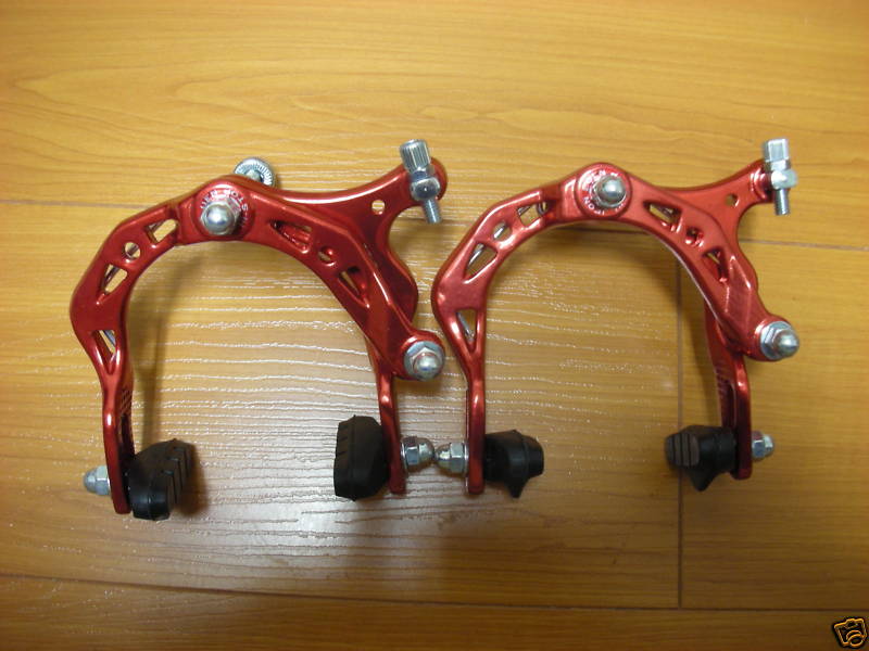 BICYCLE BIKE ALUMINUM SIDE PULL BRAKE CALIPER MTB BMX 2000A RED