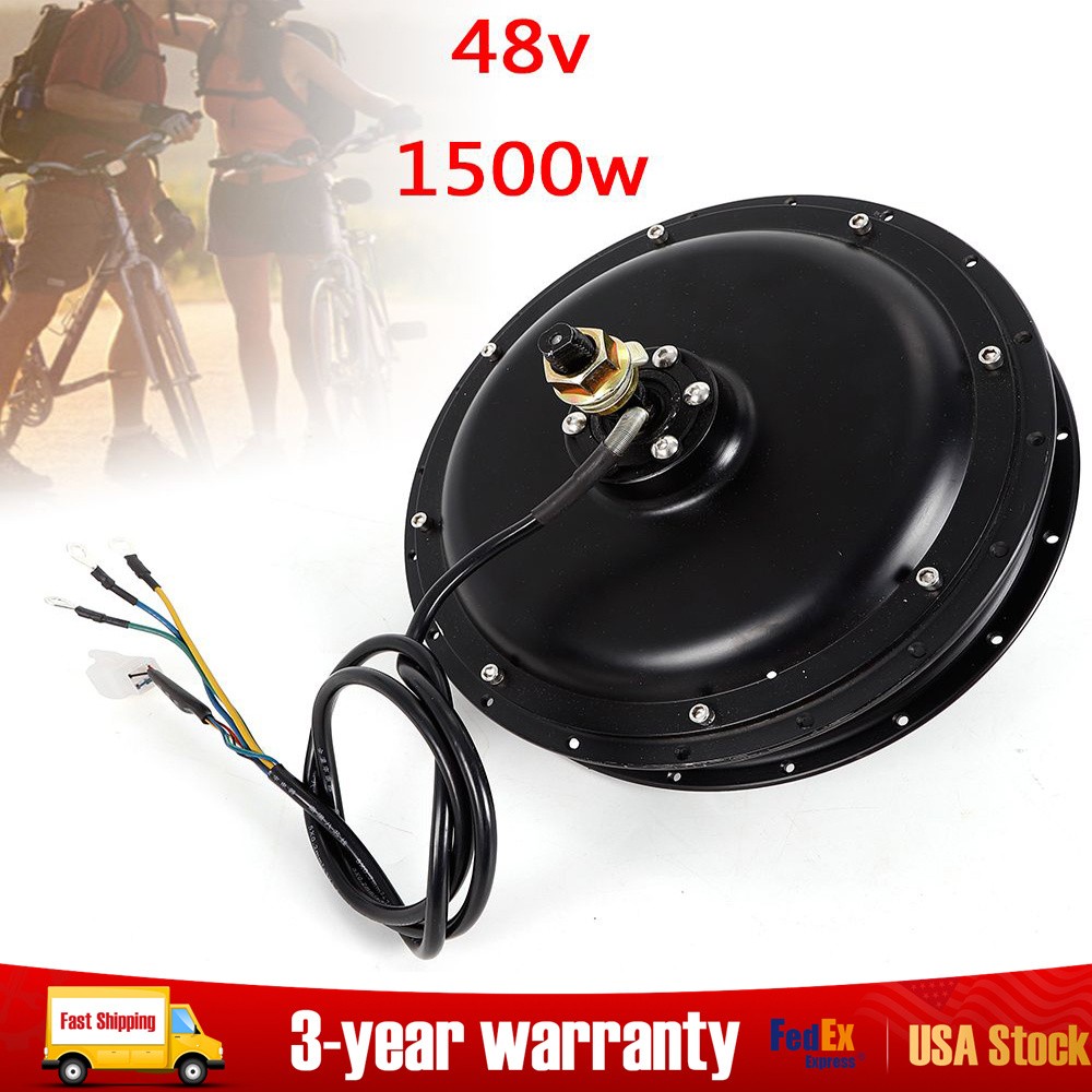 1500W E-Bike Conversion Kit 48V Fat Ebike Hub Motor Hub Rear Wheel Motor 55N.m