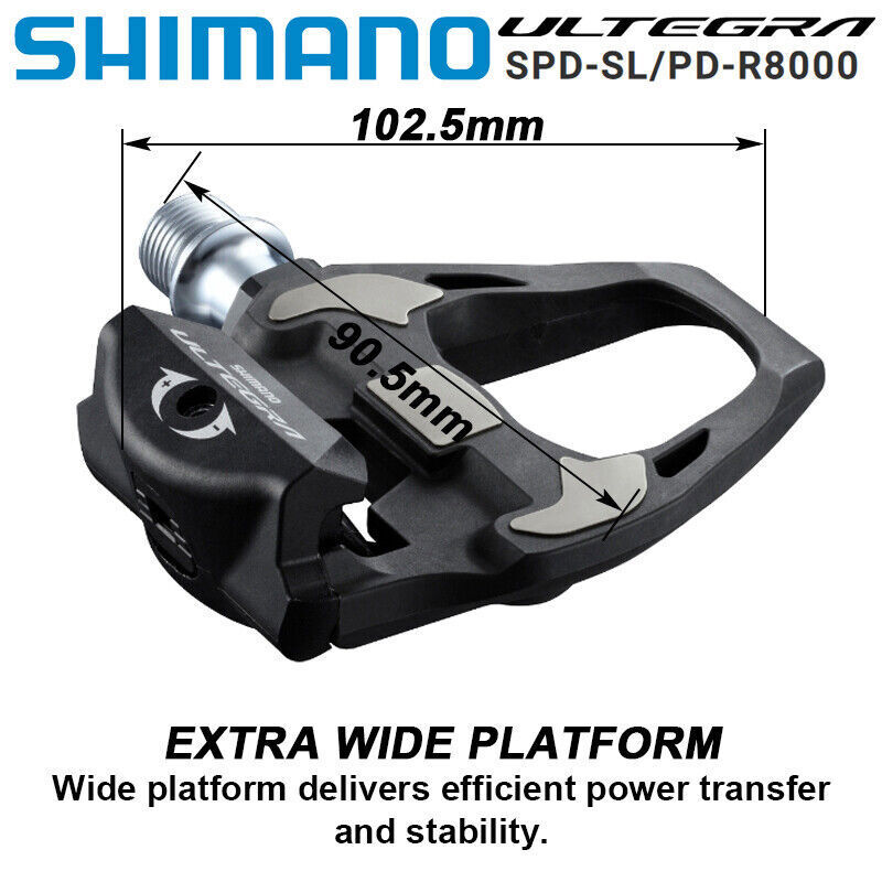 Shimano R540/R550/R7000/R8000 Clipless Carbon Pedal 9/16″ SPD-SL Single Release